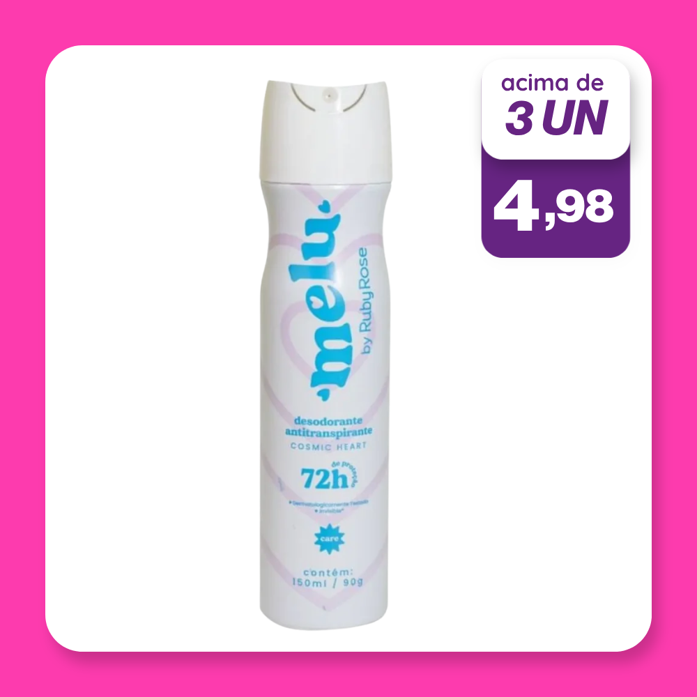Desodorante Aerosol Melu Cosmic Heart 150ML
