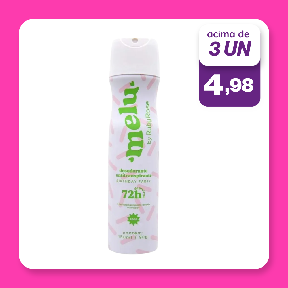 Desodorante Aerosol Melu Birthday Party 150ML