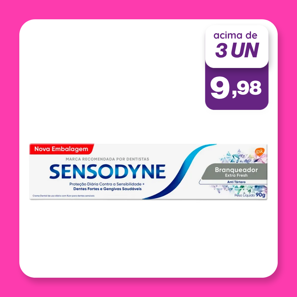 Creme Dental Sensodyne Branqueador Extra Fresh 90g
