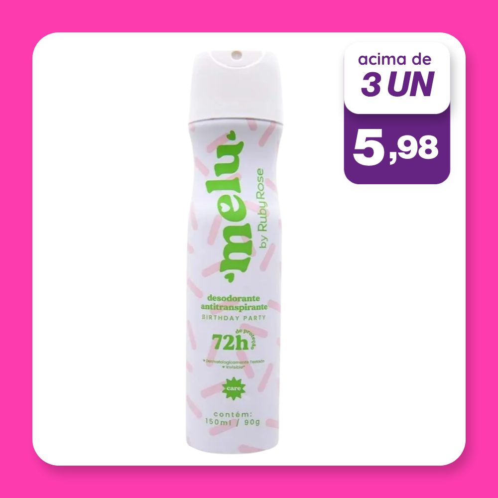 Desodorante Aerosol Melu Birthday Party 150ML