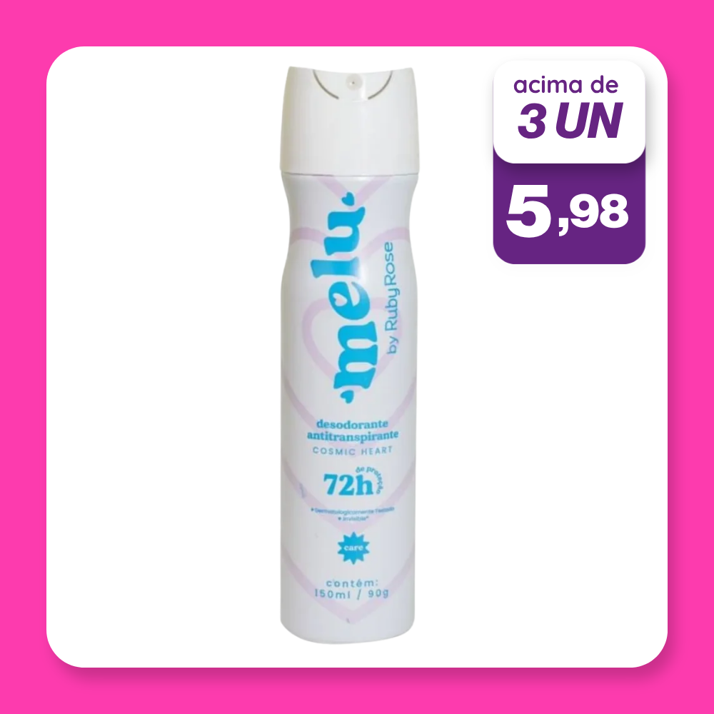 Desodorante Aerosol Melu Cosmic Heart 150ML