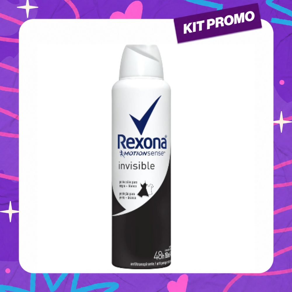 Desodorante Aerosol Rexona Feminino Invisible 150ml