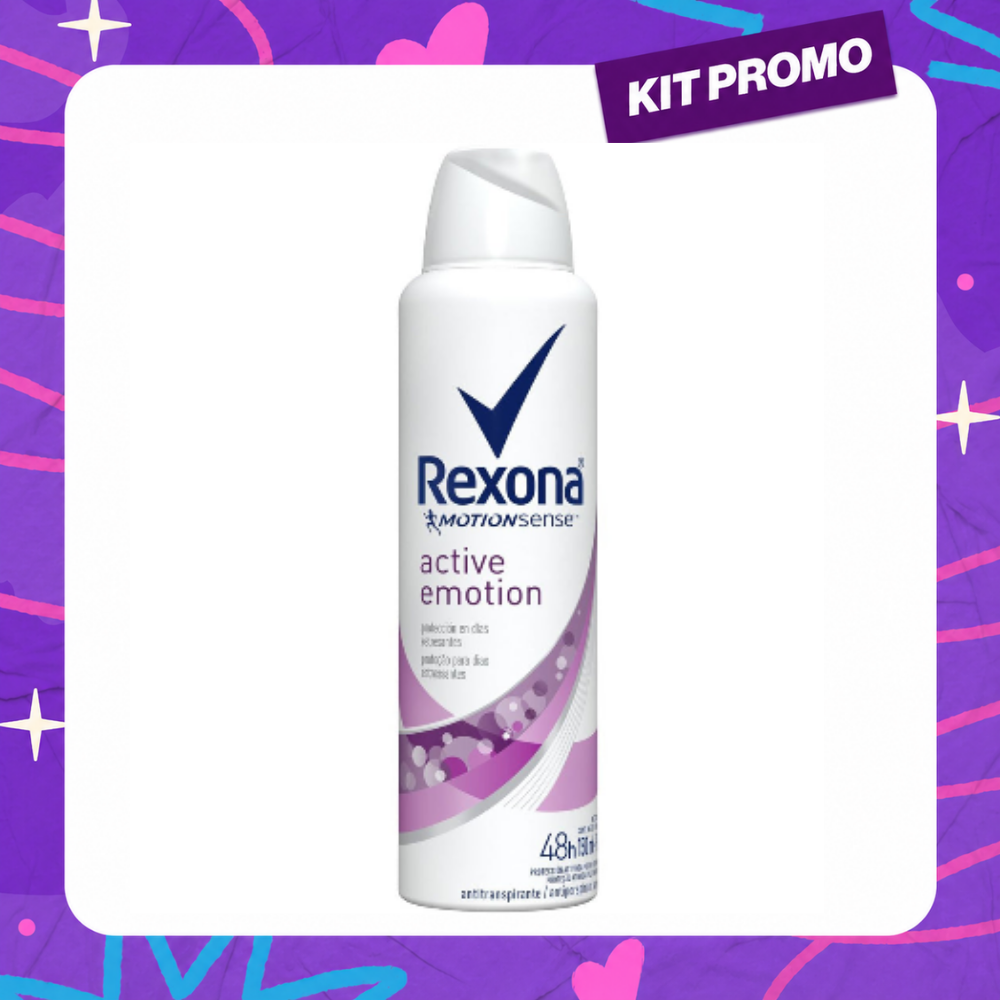 Desodorante Aerosol Rexona Active Emotion 150 ml