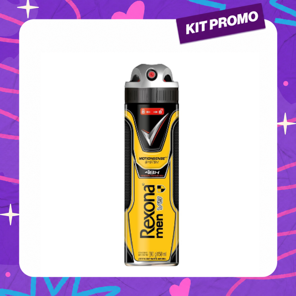 Desodorante Aerosol Rexona Men V8 150 ml