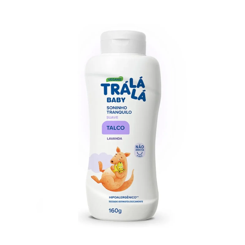 Talco Trá Lá Lá Baby Suave Lavanda 160g