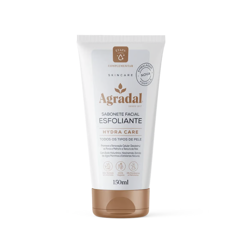 Sabonete Esfoliante Facial Agradal Hydra Care 150 ml