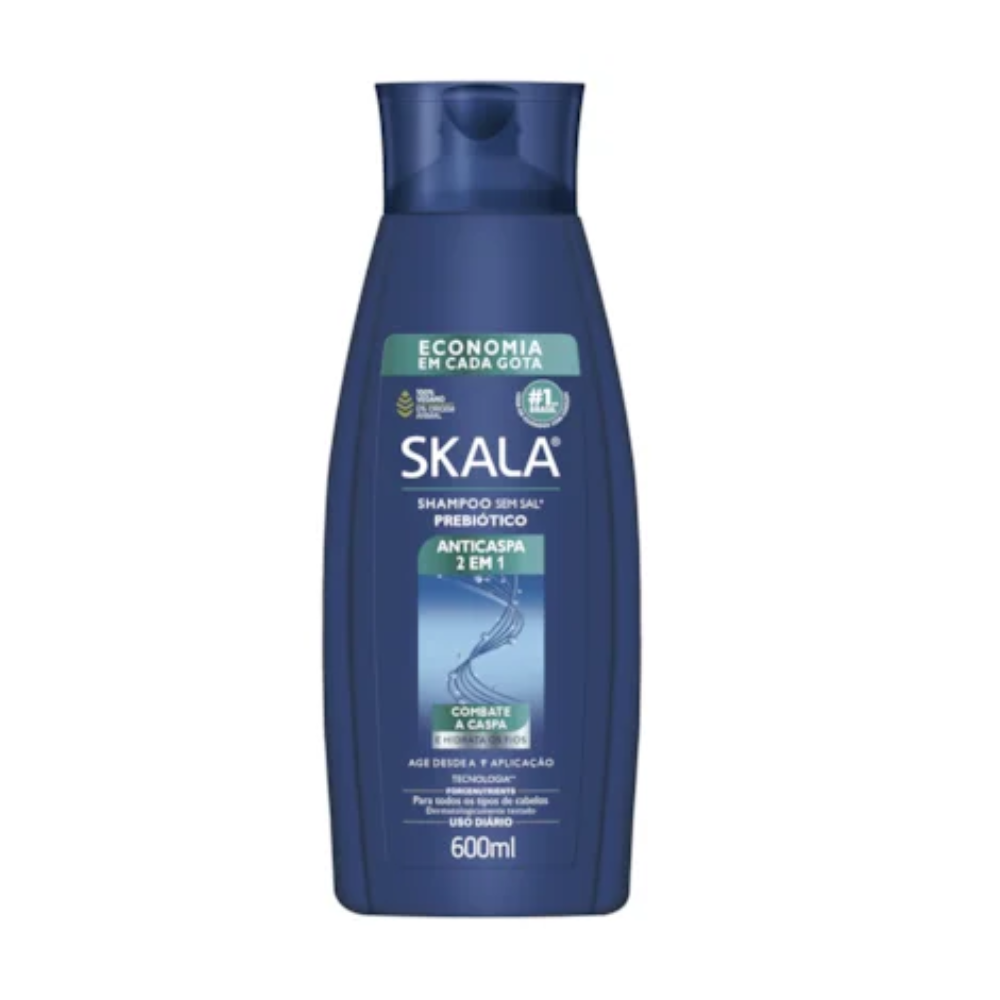 Shampoo Skala Anticaspa 2 em 1 600ml