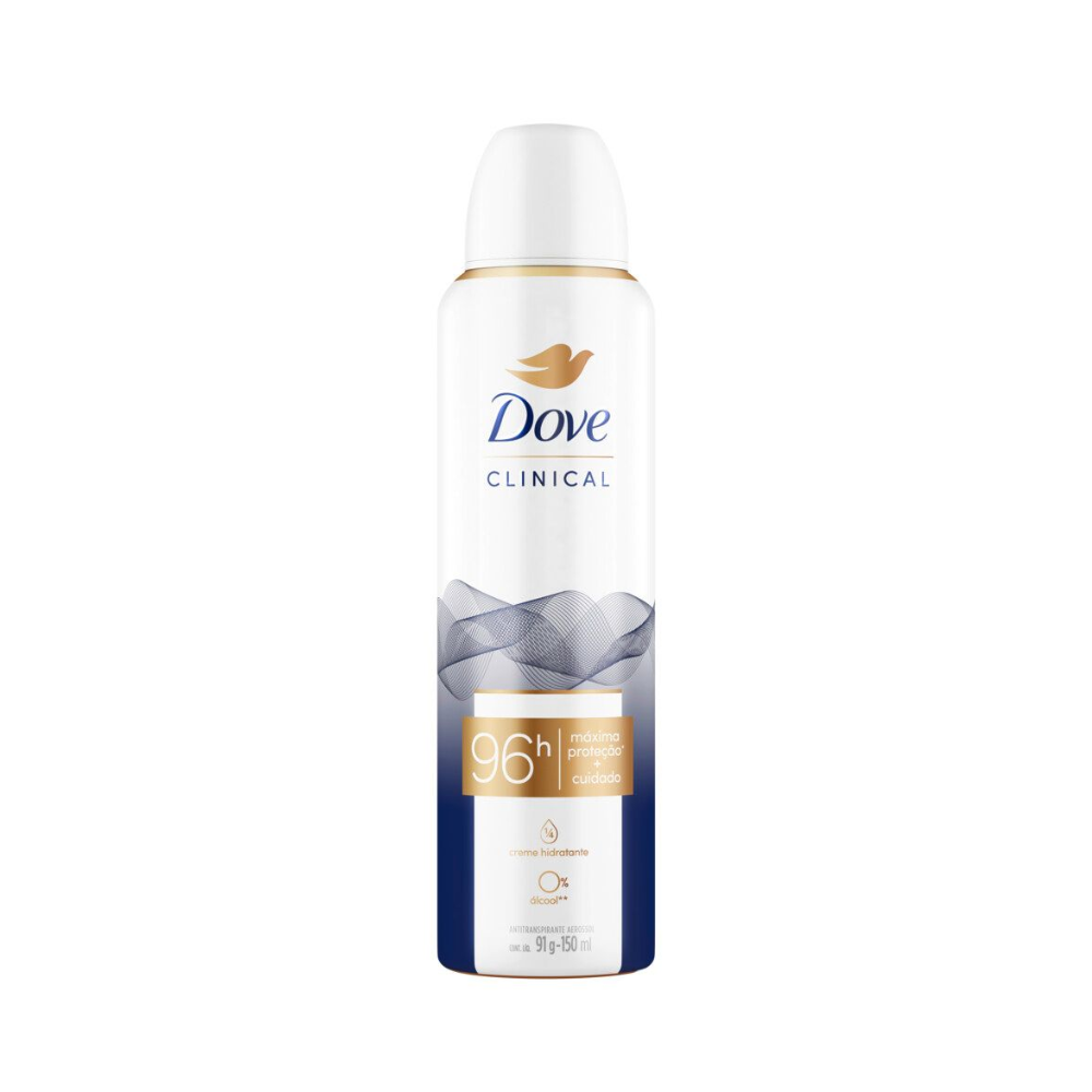 Desodorante Antitranspirante Aerosol Dove Clinical Original Clean 150 ml