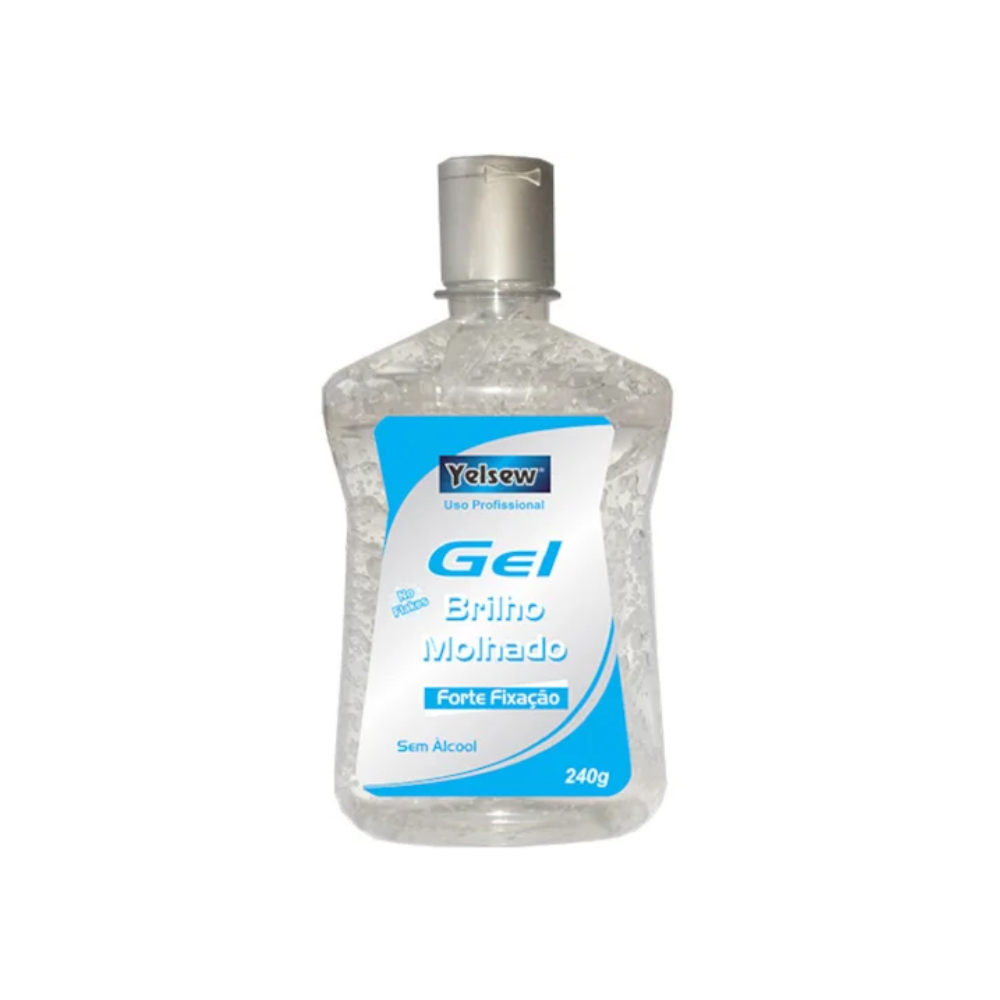 Gel Fixador Yelsew Cristal Efeito Brilho Molhado 240g