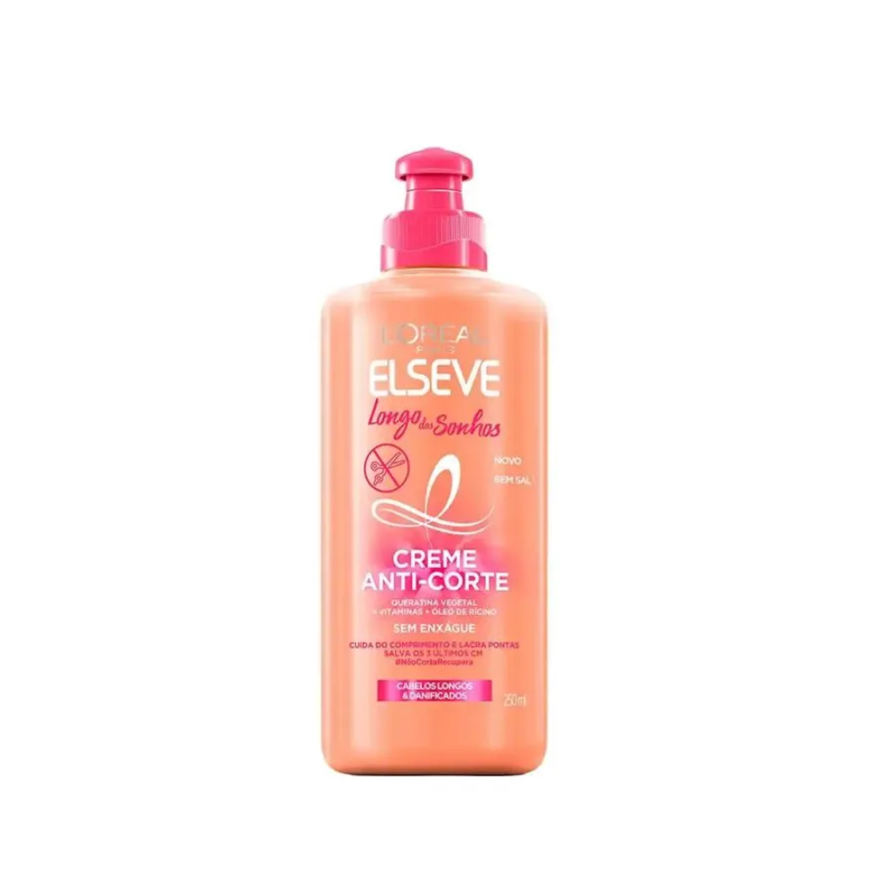 Creme para Pentear Elseve Longo dos Sonhos Anti-Corte 250ml