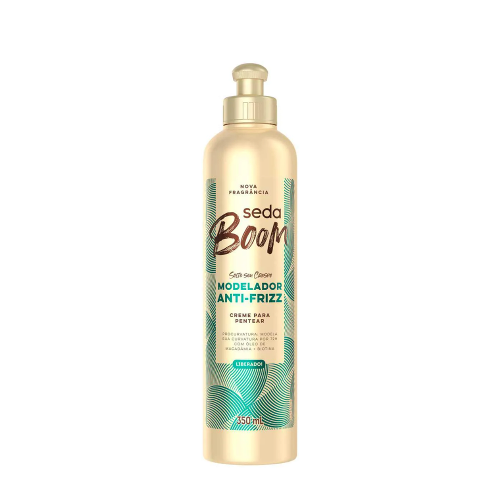 Creme para Pentear Seda Boom Pro Curvatura Modelador Antifrizz 350ml