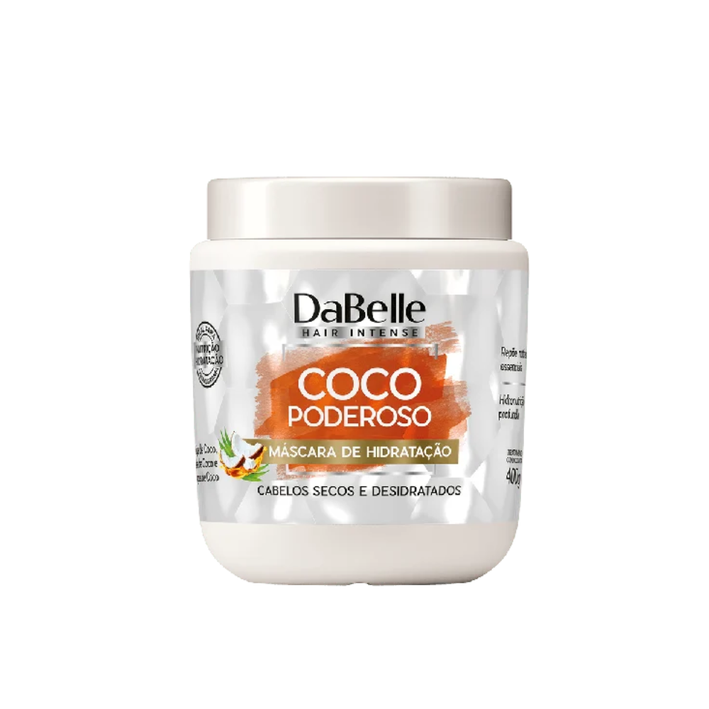 Máscara Capilar DaBelle Coco Poderoso 400 g