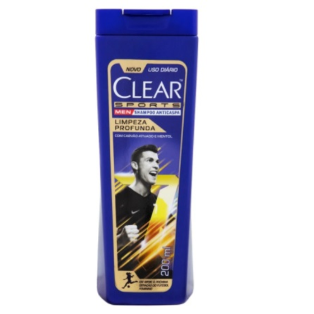 Shampoo Anticaspa Clear Men Limpeza Profunda 200ml