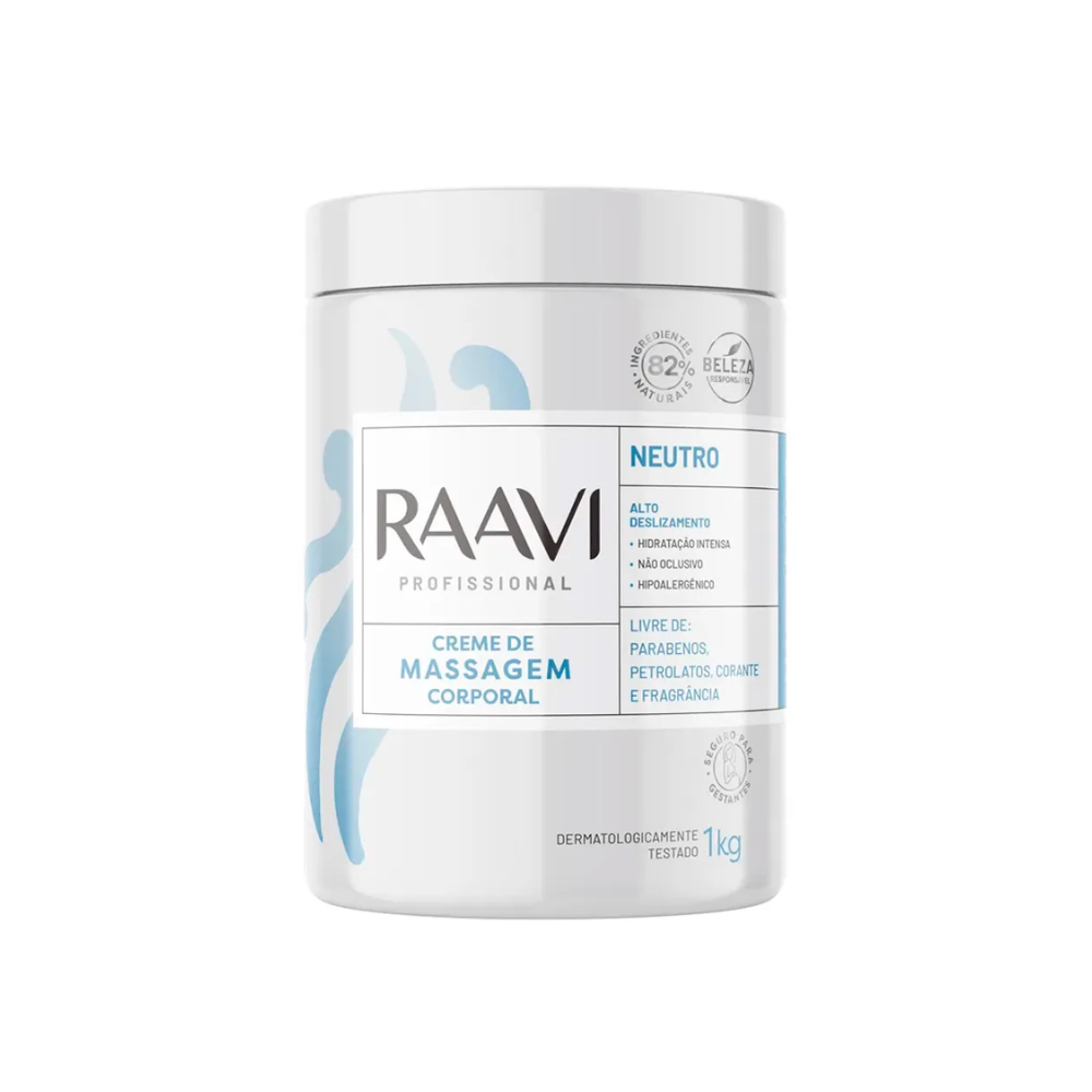 Creme de Massagem Corporal Raavi Neutro 1kg