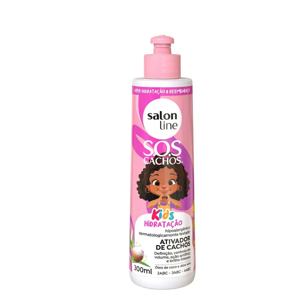 Ativador de Cachos Salon Line S.O.S Cachos Kids 300 ml