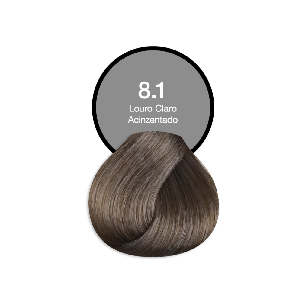 Coloração Permanente Acquaflora Louro Claro Acinzentado 8.1