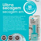 Esmalte Top Coat Impala Pro Finish Ultra Secagem