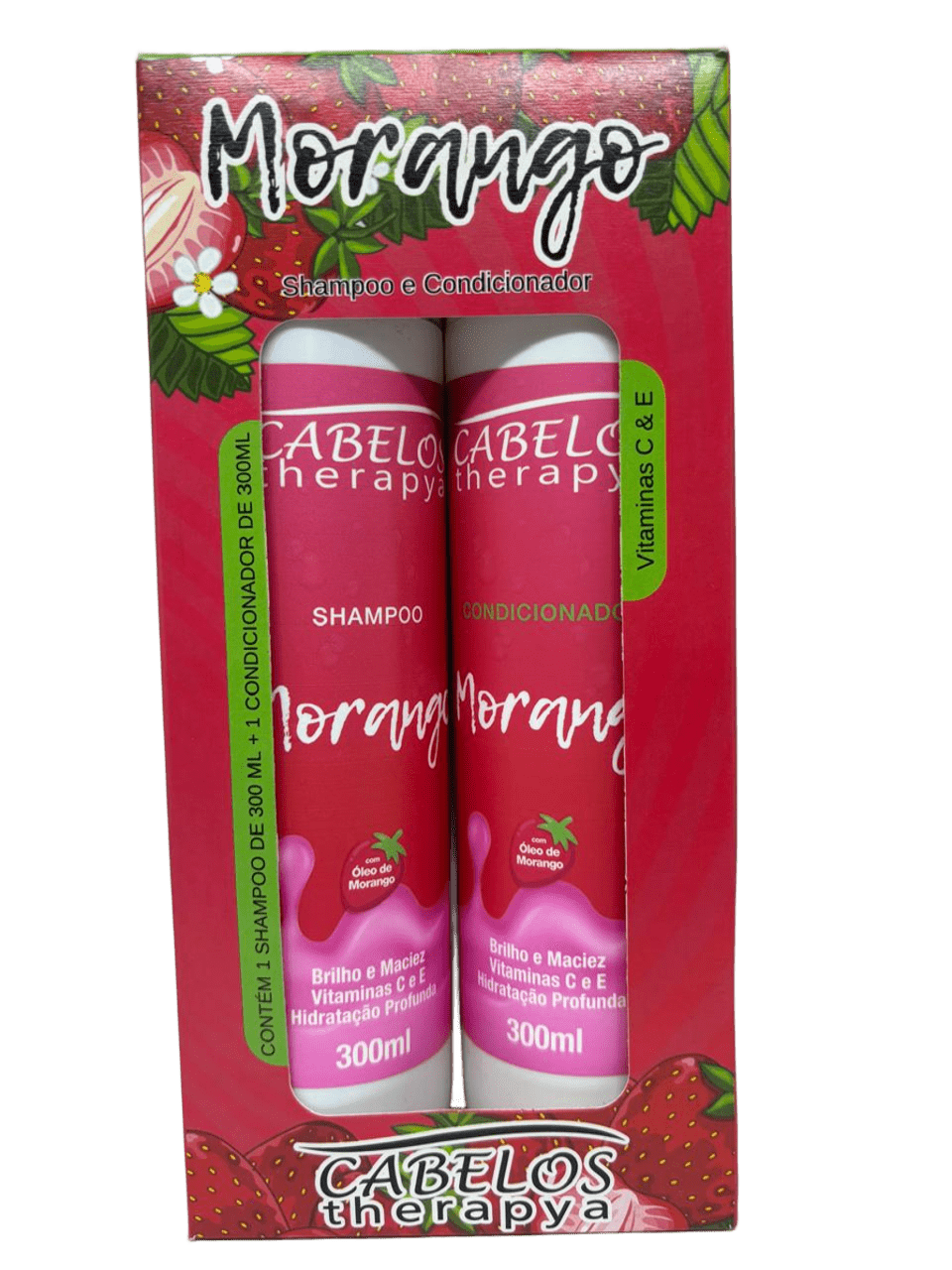 Shampoo + Condicionador Kelma Morango 300 ml