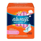 Absorvente Always Basic Cobertura Suave com Abas 8 Unidades
