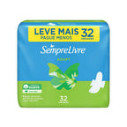 Absorvente Sempre Livre Suave com Abas 32 Unidades