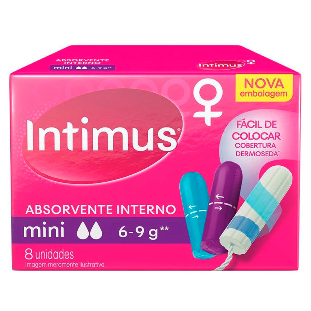 Absorvente Interno Intimus Gel Mini 8 Unidades