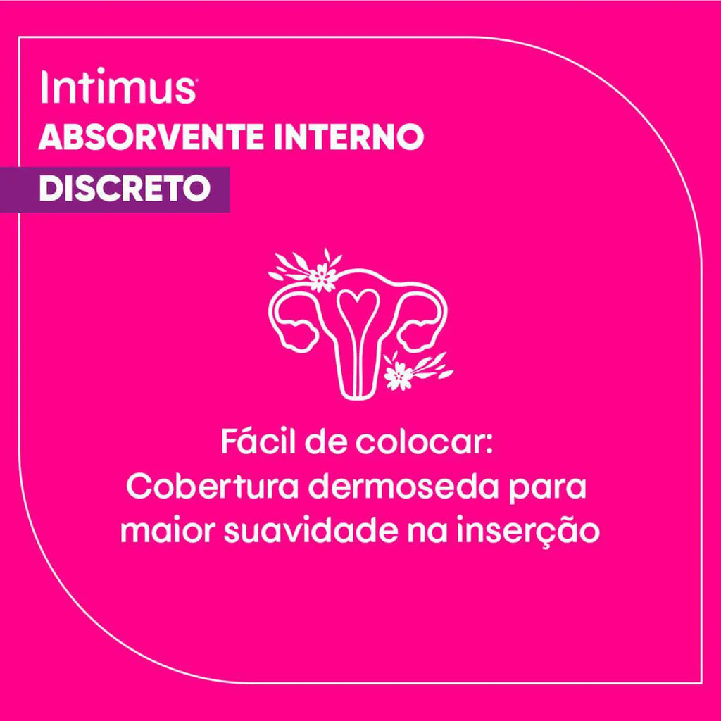 Absorvente Interno Intimus Gel Super 8 Unidades