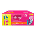 Absorvente Interno Intimus Gel Super Leve 16 Pague 15