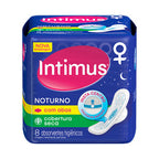 Absorvente Intimus Gel Noturno Cobertura Seca com Abas 8 Unidades