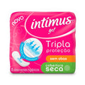 Absorvente Intimus Gel Tripla Proteção Cobertura Seca sem Abas 8 Unidades