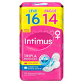 Absorvente Intimus Gel Tripla Proteção Cobertura Suave com Abas Leve 16 Pague 14