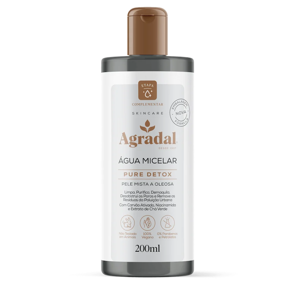 Água Micelar Agradal Pure Detox 200ml