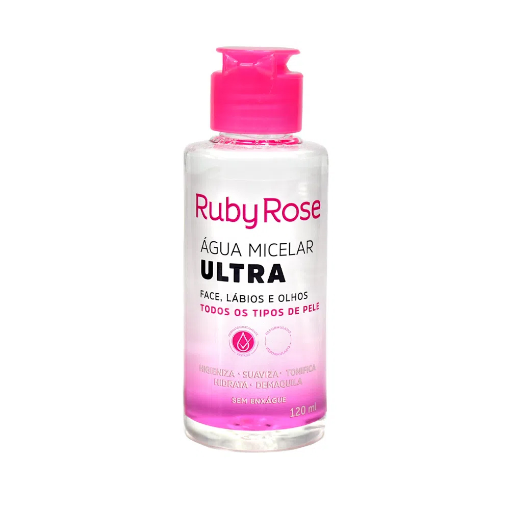 Água Micelar Ruby Rose Ultra 120 ml