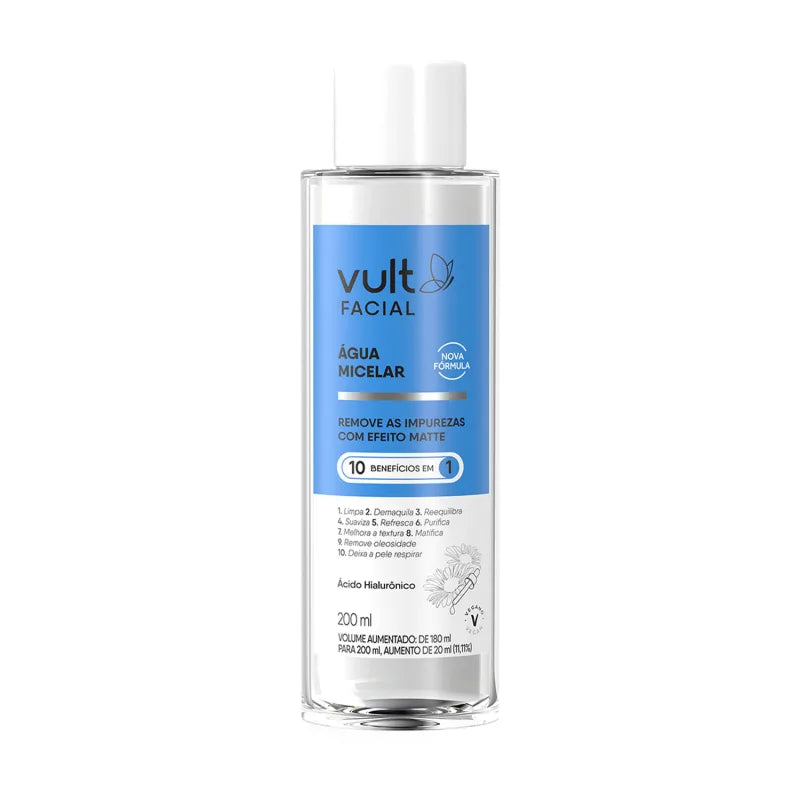 Água Micelar Vult Facial 200 ml