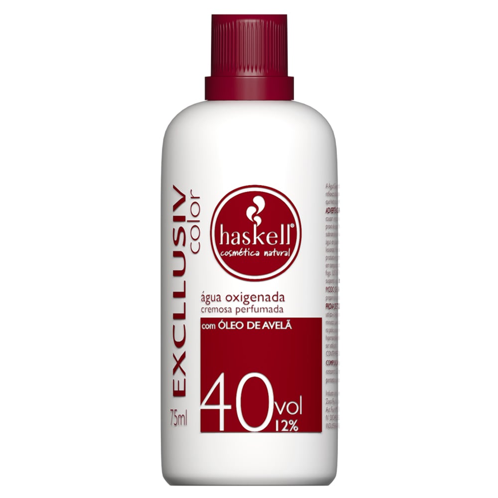 Água Oxigenada Cremosa Haskell Excllusiv 40 Volumes 75 ml