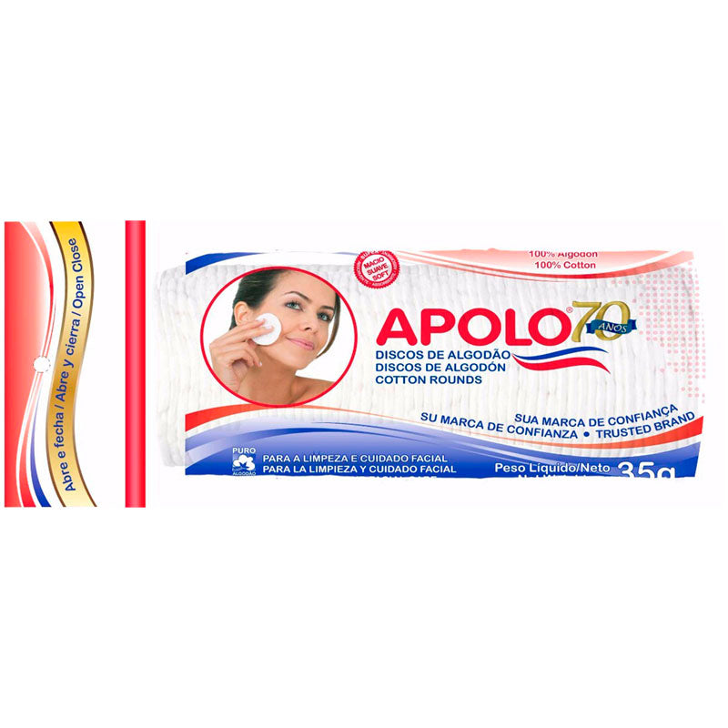 Algodão Apolo Discos Ziplock 35 g