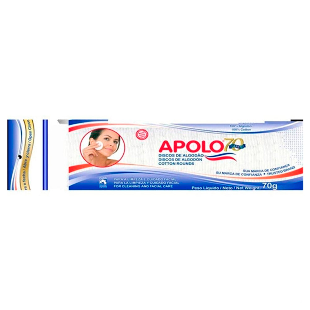 Algodão Apolo Discos Ziplock 70 g