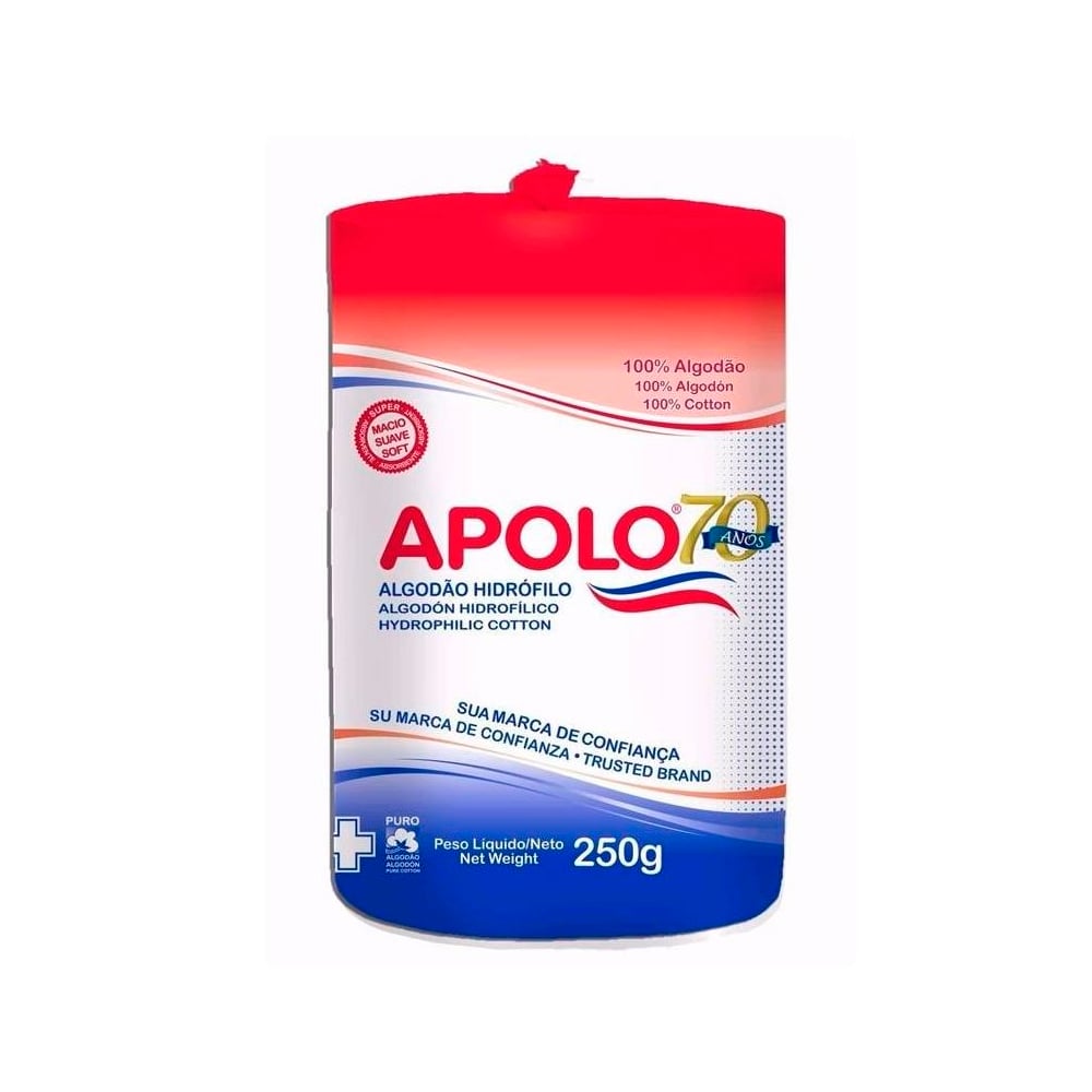 Algodão Hidrófilo Apolo Rolo 250 g