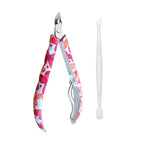 Alicate de Cutícula Mundial + Espátula Estampada Sortida
