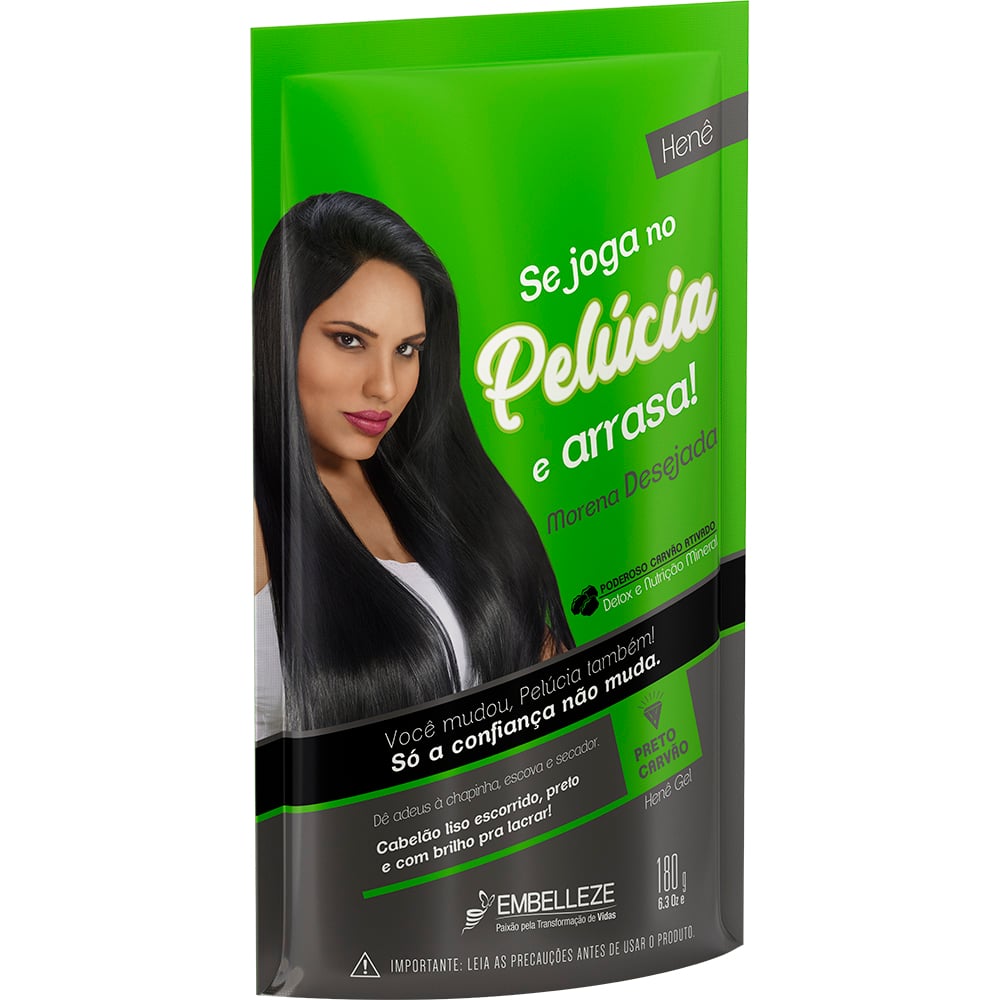 Alisante Embelleze Henê Pelúcia Morena Desejada Pouch 180g
