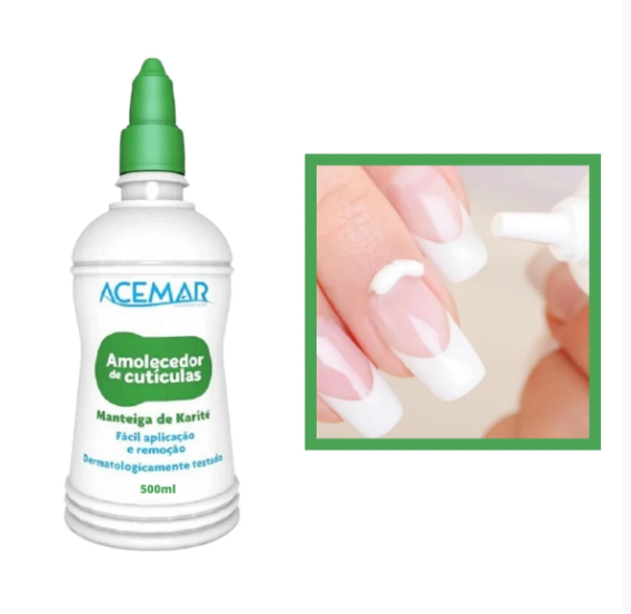 Amolecedor de Cutícula Acemar Manteiga de Karité 500 ml