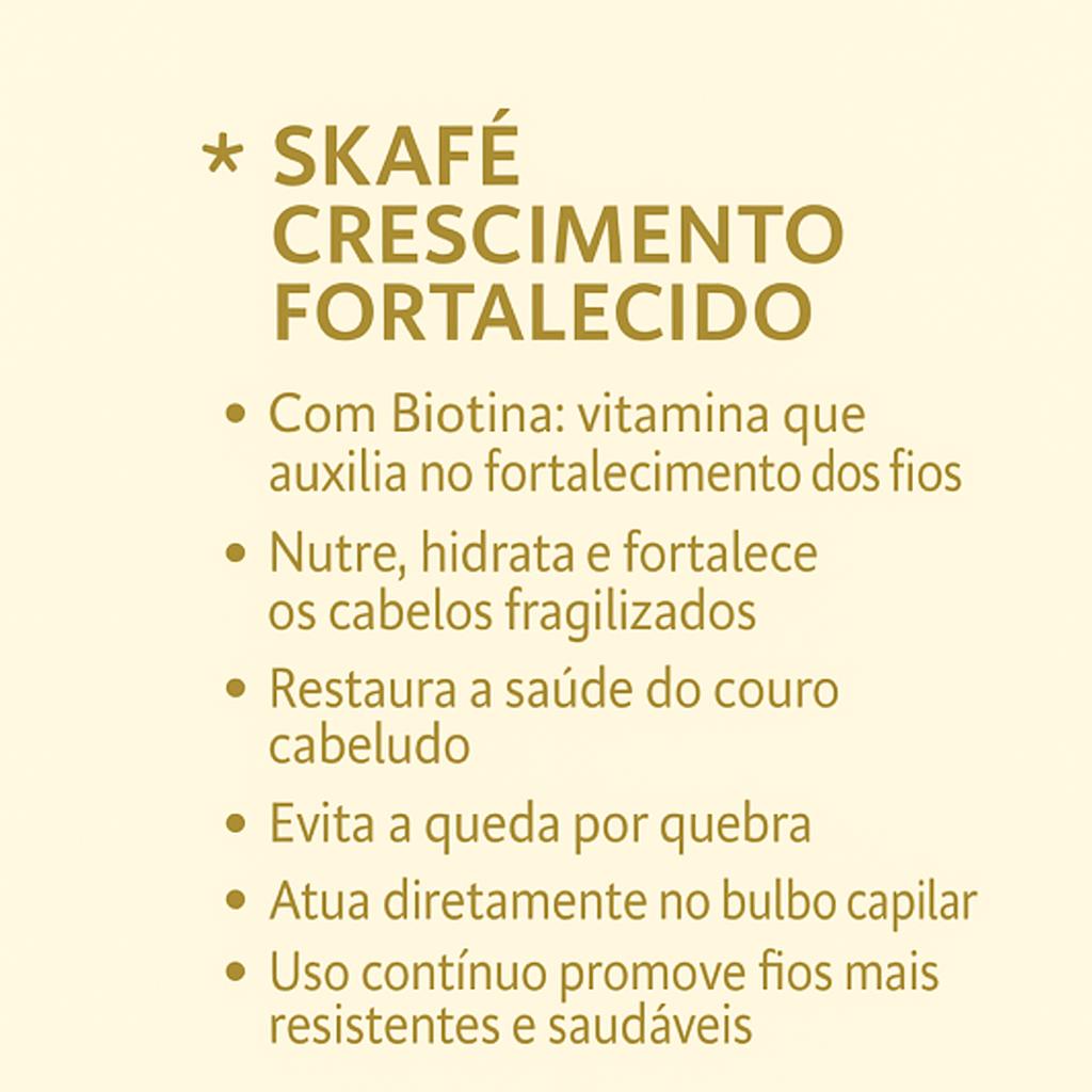 Ampola de Tratamento Capilar Skafe Crescimento Fortalecido 10ml