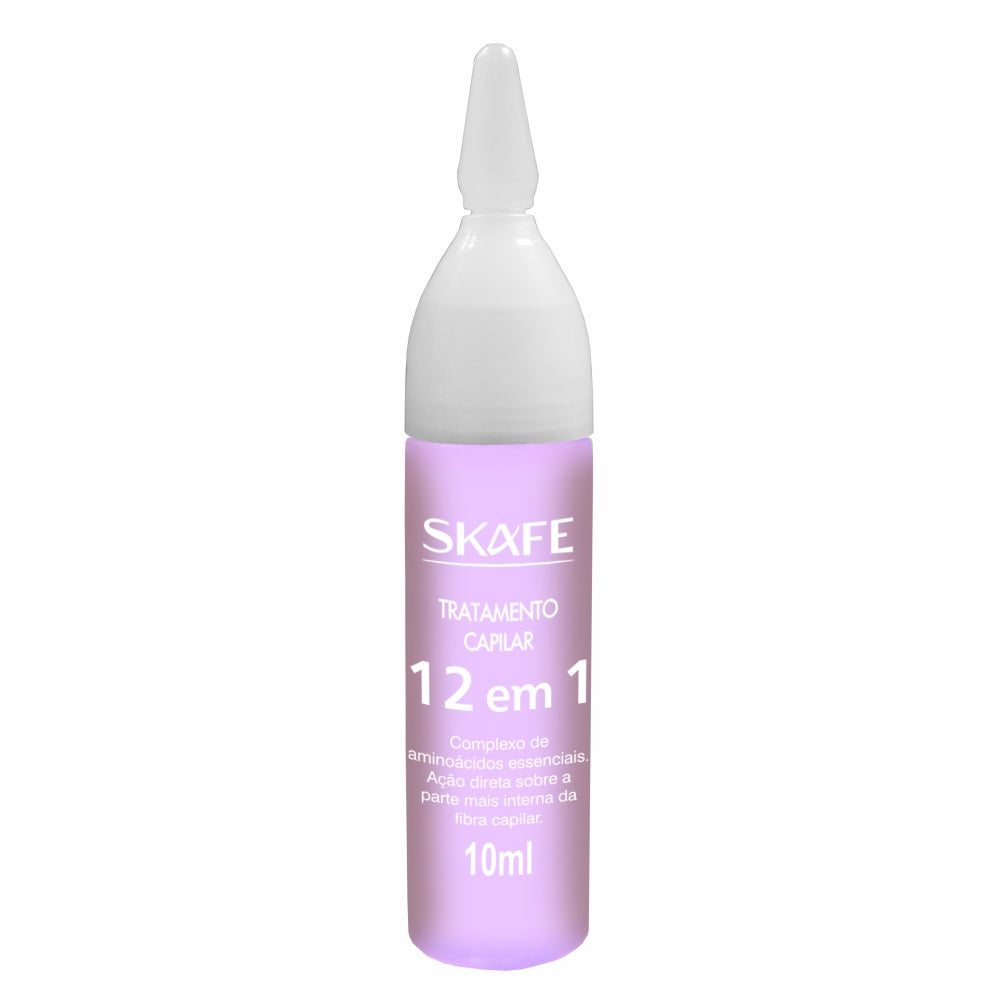 Ampola de Tratamento Capilar Skafe 12 em 1 Reparação Total 10ml