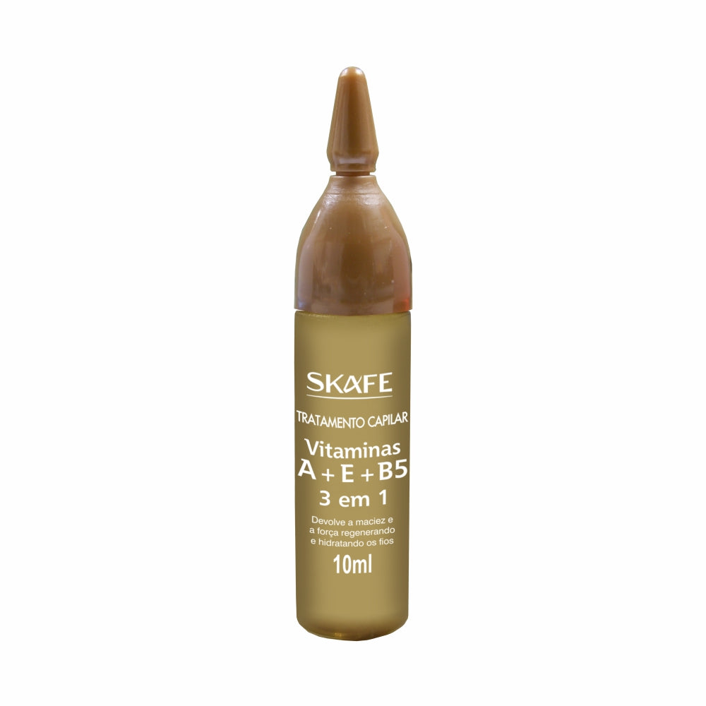 Ampola de Tratamento Capilar Skafe Vitamina A + E + B5 10ml