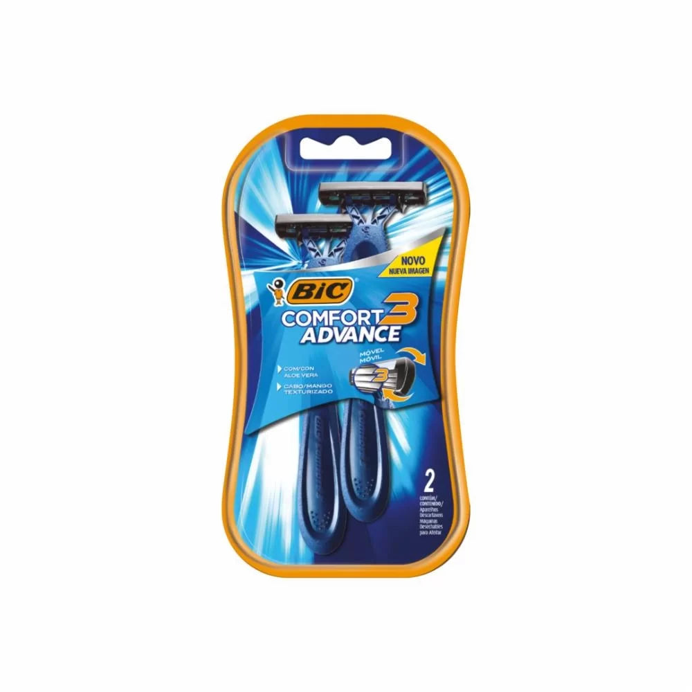 Aparelho de Barbear BIC Comfort 3 Pele Normal 2 Unidades