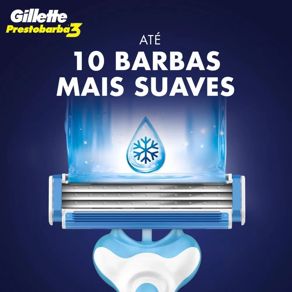 Aparelho de Barbear Descartável Gillette Prestobarba 3 Fresh 4 Unidades