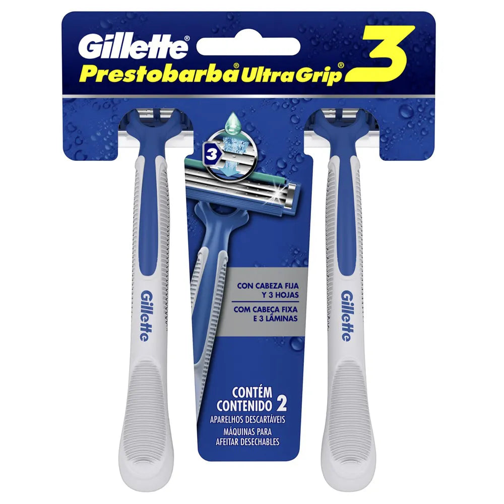 Aparelho de Barbear Prestobarba UG3 Fixo Masculino 2 Unidades