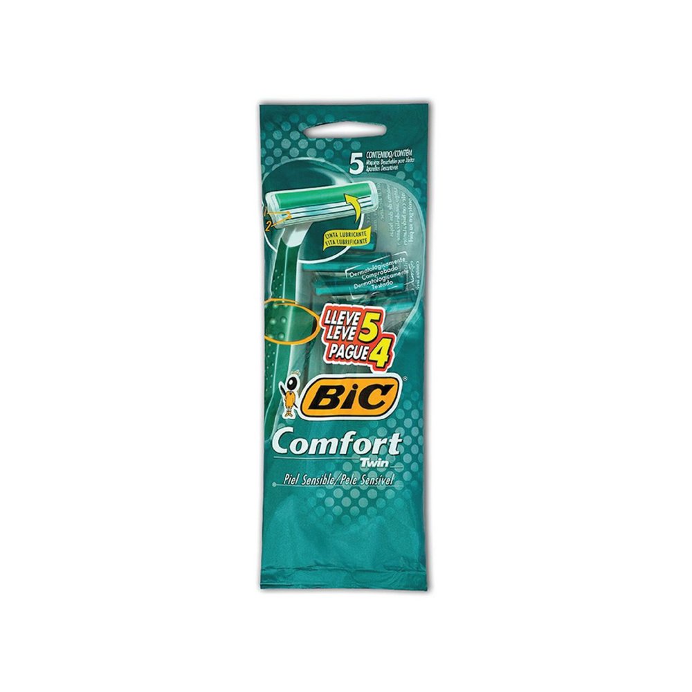 Aparelho de Barbear BIC Comfort Twin Leve 5 Pague 4