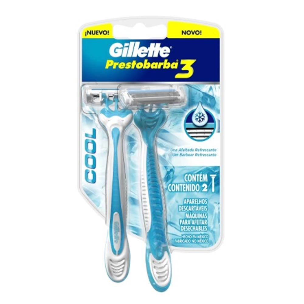 Aparelho de Barbear Gillette Prestobarba 3 Cool 2 Unidades