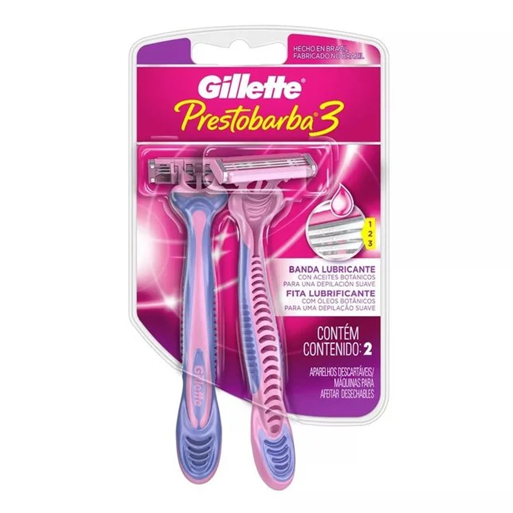 Aparelho de Barbear Gillette Prestobarba 3 For Women 2 Unidades