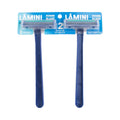 Aparelho de Barbear Lamini Power Blade 2 Lâminas com Fita Lubrificante e Cabo Plástico 2 Unidades